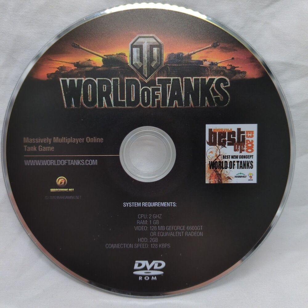 *Disc Only* World Of Tanks PC Video Game